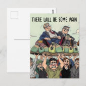 Trump fette Katzen Schmerzen Postkarte (Vorne/Hinten)