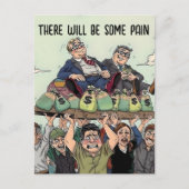 Trump fette Katzen Schmerzen Postkarte (Vorderseite)