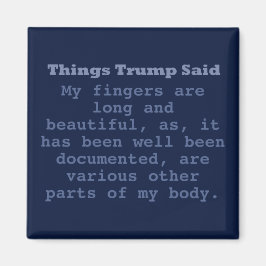 Trump Fingers - 2" Square Magnet