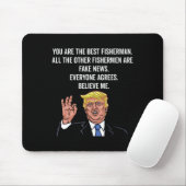 Trump Fisherman Funny Fisher Hook Geschenke Mousepad (Mit Mouse)