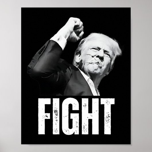 Trump-Fist Pump Donald Trump schießt Poster (Vorne)