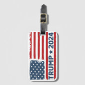 Trump Flag Amerika Gepäckanhänger (Vorderseite Vertikal)