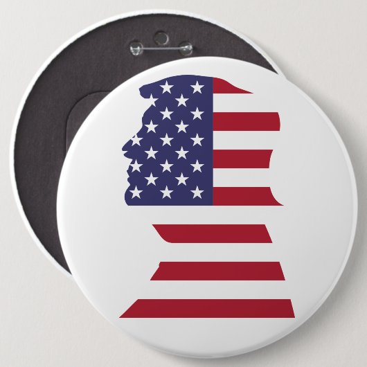 Trump Flag Button (Vorne & Hinten)