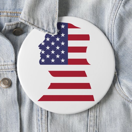 Trump Flag Button (Beispiel)