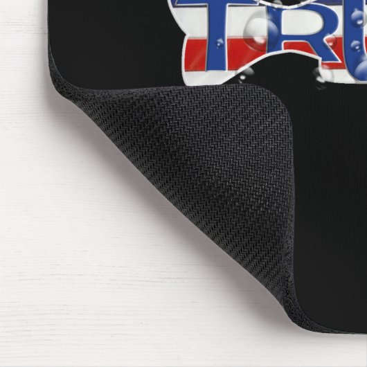Trump Flag Fisch in Blasen Mousepad (Ecke)