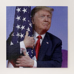 Trump Flag Hugger Puzzle