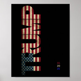 Trump - Flagge 1 Poster