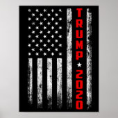 Trump-Flagge 2020 Poster (Vorne)
