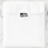 Trump-Flagge 2020 Runder Aufkleber (Tasche)