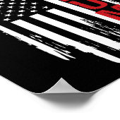 Trump-Flagge Poster (Ecke)