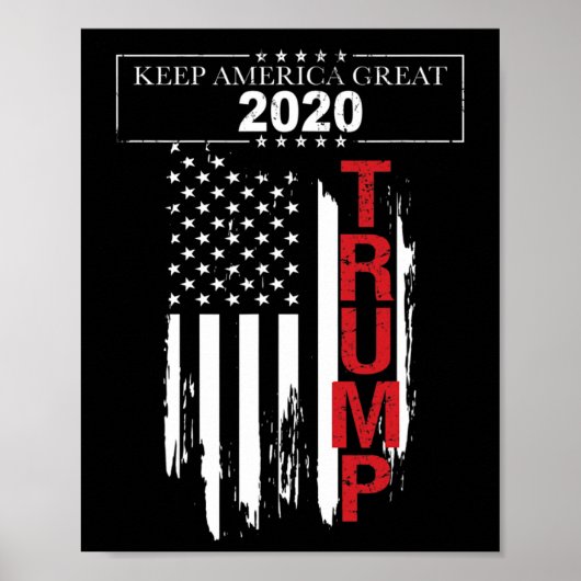 Trump-Flagge Poster (Vorne)