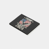 Trump-Flagge von 2024 nimmt Amerika zurück - Fraue Post-it Klebezettel (angewinkelt)