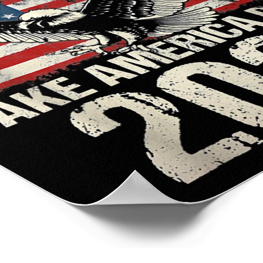 Trump-Flagge von 2024 nimmt Amerika zurück - Fraue Poster (Ecke)