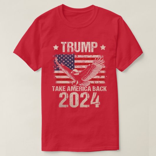 Trump-Flagge von 2024 nimmt Amerika zurück - Fraue T-Shirt (Design vorne)
