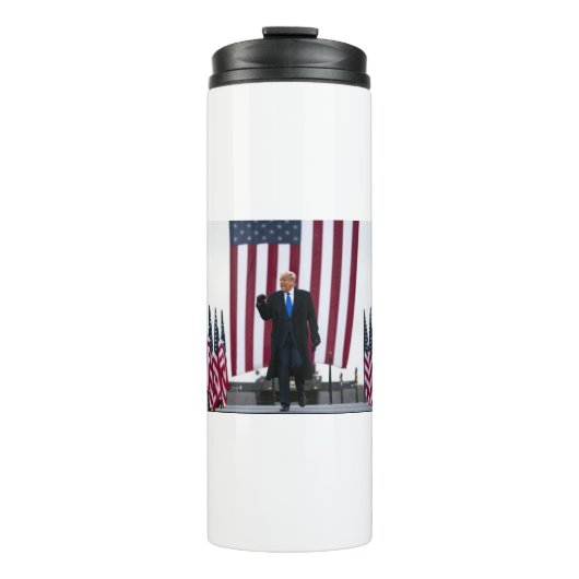 Trump-Flags Thermosbecher (Vorderseite)