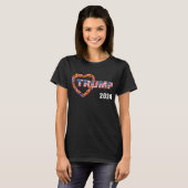 Trump Flame Heart Shirt 2024 Wahl (Vorne ganz)