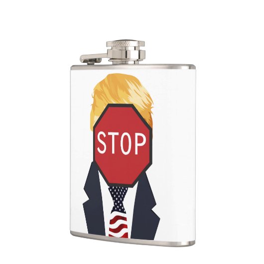 Trump Flask stoppen Flachmann (Links)