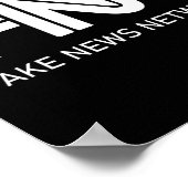 Trump Fnn Fake News Network  Poster (Ecke)