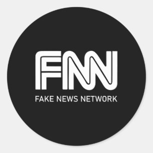 Trump Fnn Fake-News-Netzwerk  Runder Aufkleber
