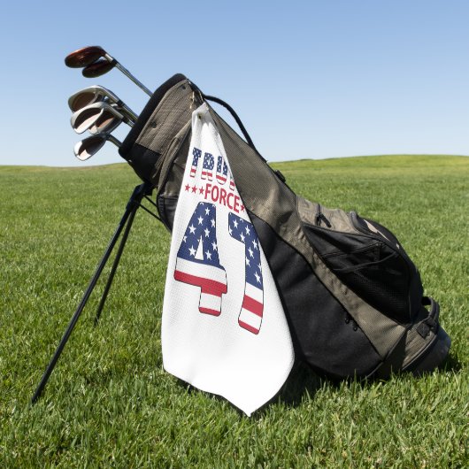 Trump Force 47 Golfhandtuch (Gras)