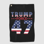 Trump Force 47 Golfhandtuch (Vorderseite)