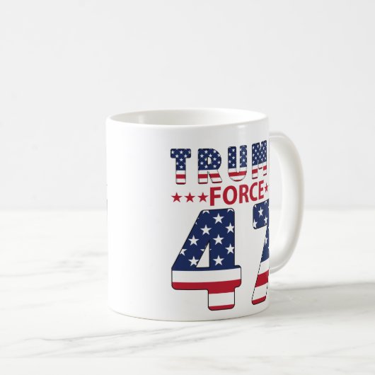 Trump Force 47 Kaffeetasse (VorderseiteRechts)