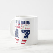Trump Force 47 Kaffeetasse (Vorderseite Links)