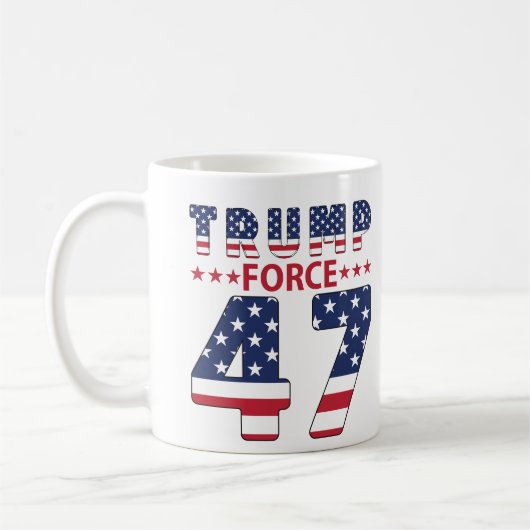 Trump Force 47 Kaffeetasse (Links)