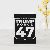 Trump Force 47 Karte (Gelbe Blume)