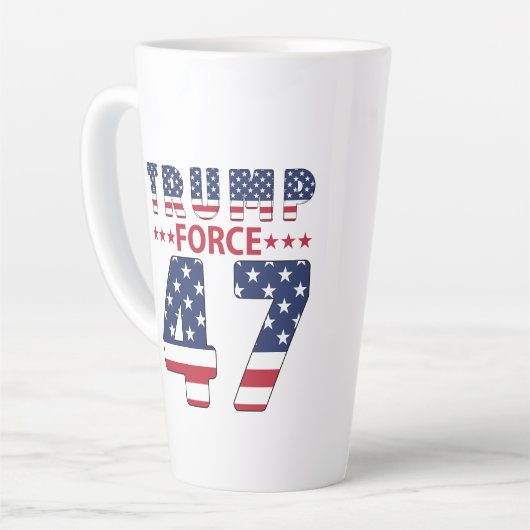 Trump Force 47 Milchtasse (Linke Ecke)