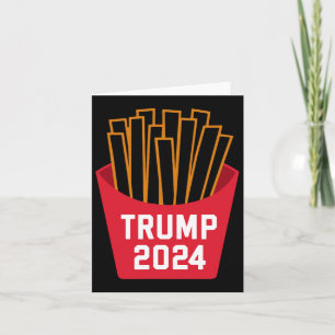 Trump French Fries 2024 Trump 2024 Trump Fries Karte