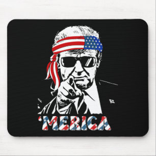 Trump freut sich über den 4. Juli Trumps amerikani Mousepad