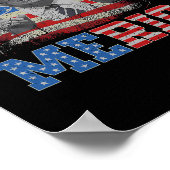 Trump freut sich über den 4. Juli Trumps amerikani Poster (Ecke)