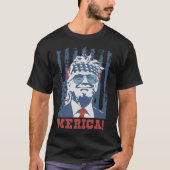 Trump freut sich über den 4. Juli Trumps amerikani T-Shirt (Vorderseite)