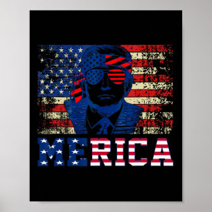 Trump freut sich über den vierten vierten 4. Juli Poster
