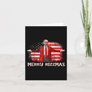 Trump Frohe Rizzmas Lustig Humorvoll Trump Tanz We Karte