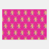 Trump frohe Weihnachten hässliche Weihnachtsgesche Geschenkpapier Set (Vorderseite)