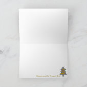 Trump Frohe Weihnachtskarte Dankeskarte (Innenseite)