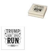 Trump führt eine lustige Wahldebatte durch Gummistempel (Stempel)