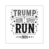 Trump führt eine lustige Wahldebatte durch Gummistempel (Prägung)