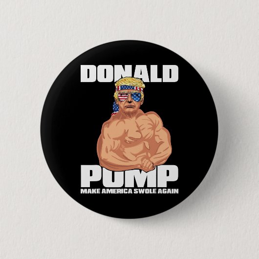 Trump Funny 4. Juli Donald Pump Button (Vorderseite)
