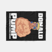 Trump Funny 4. Juli Donald Pump Fleecedecke (Vorderseite (Horizontal))