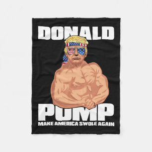 Trump Funny 4. Juli Donald Pump Fleecedecke