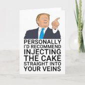 Trump Funny Birthday Karte (Vorderseite)