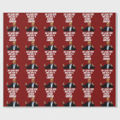 TRUMP FUNNY CHRISTMAS Wrapping Paper Geschenkpapier (Flach)