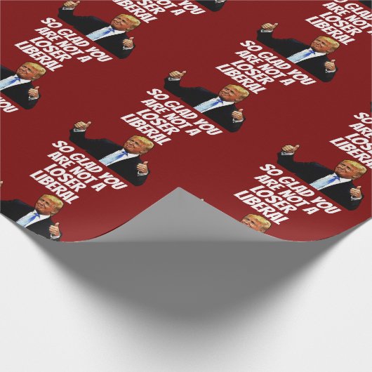 TRUMP FUNNY CHRISTMAS Wrapping Paper Geschenkpapier (Ecke)