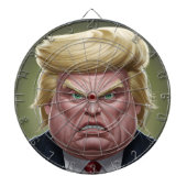 TRUMP Funny Dartboard mit Präsidentenziel Dartscheibe (vorne)