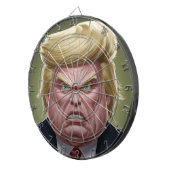 TRUMP Funny Dartboard mit Präsidentenziel Dartscheibe (Vorderseite rechts)