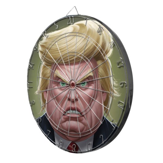 TRUMP Funny Dartboard mit Präsidentenziel Dartscheibe (Vorderseite rechts)