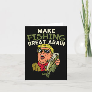 Trump Funny Fisherman Angler G Karte